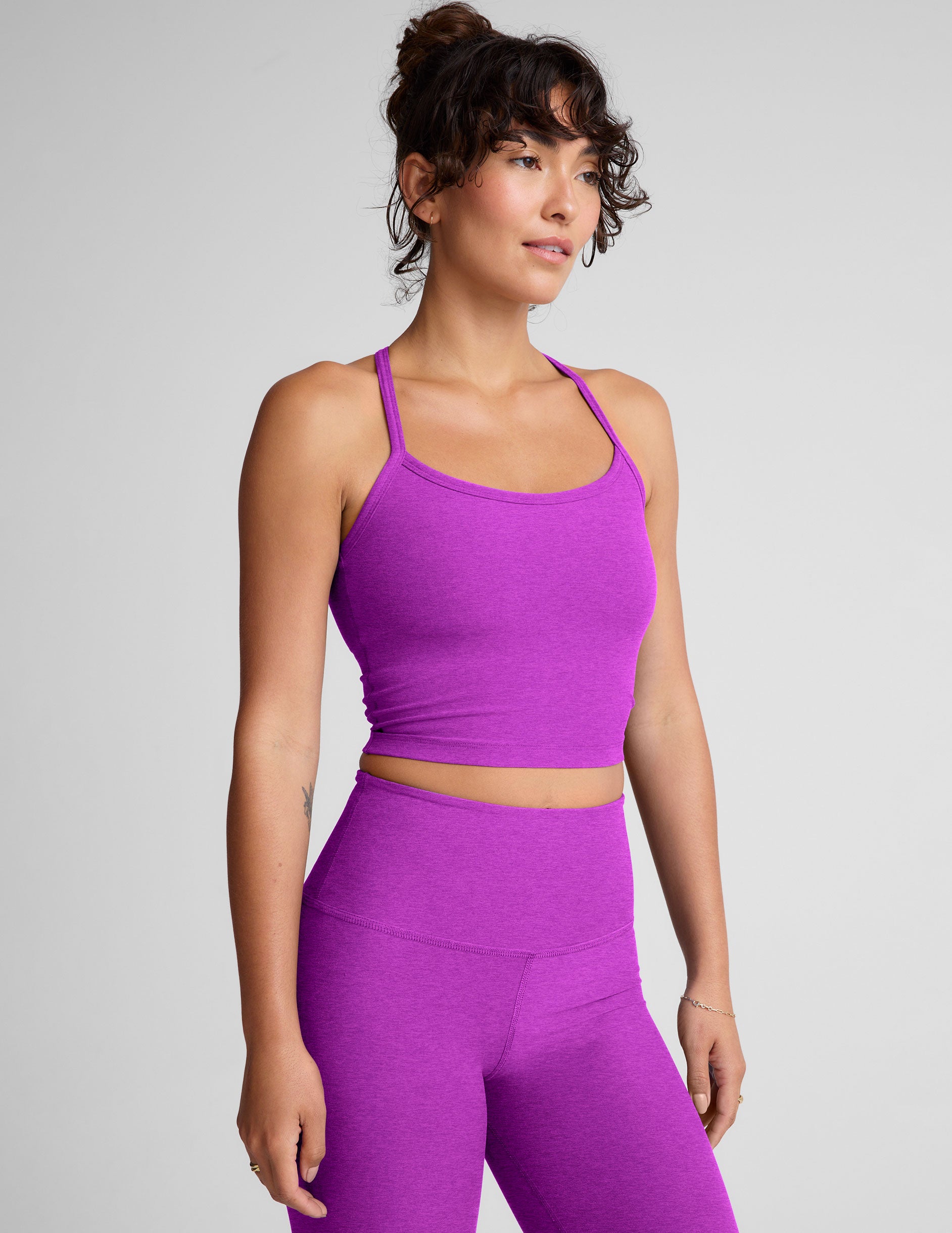 Spacedye Slim Racerback Cropped Tank