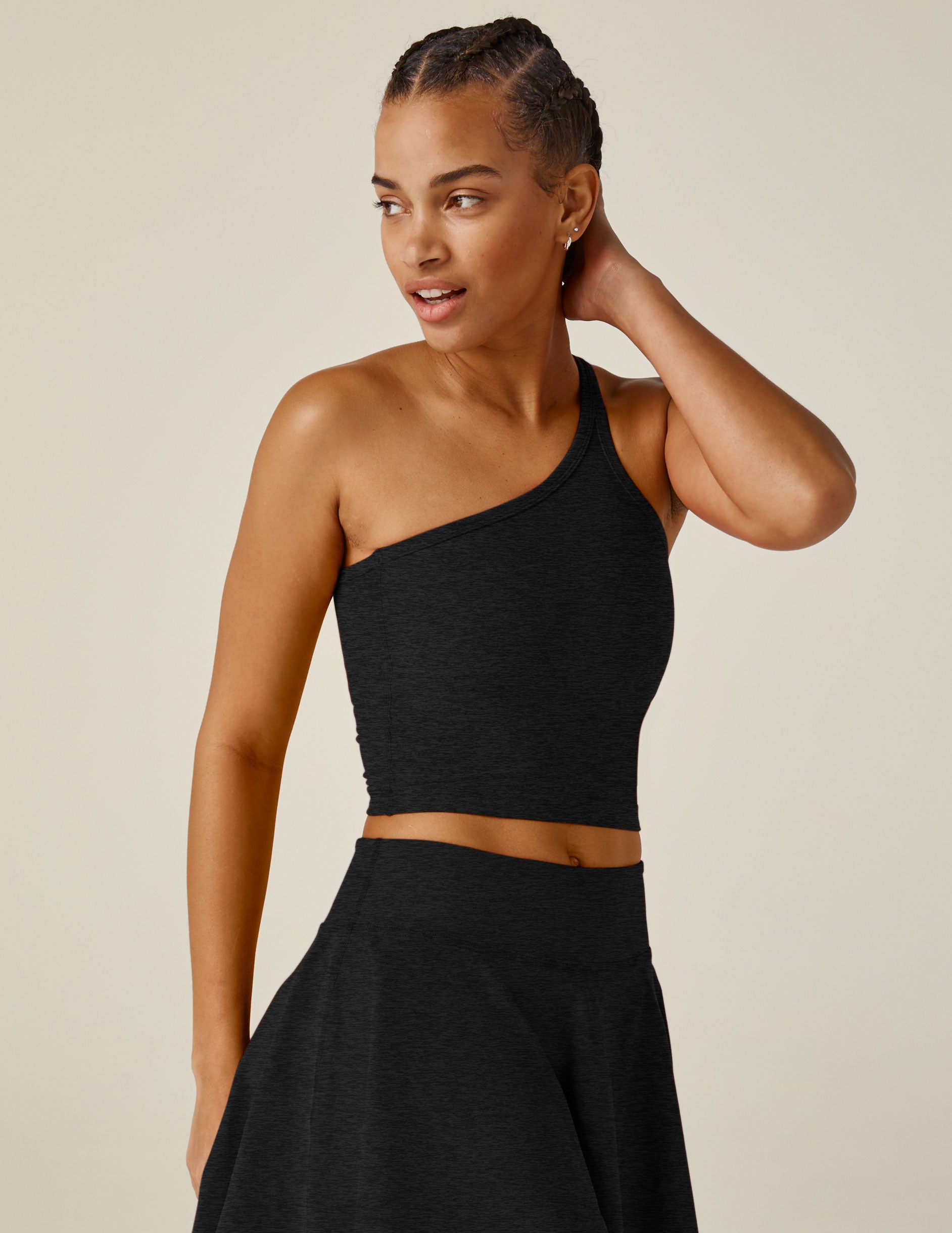 One shoulder best sale cropped tops