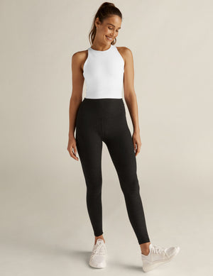 white high neck racerback cropped tank