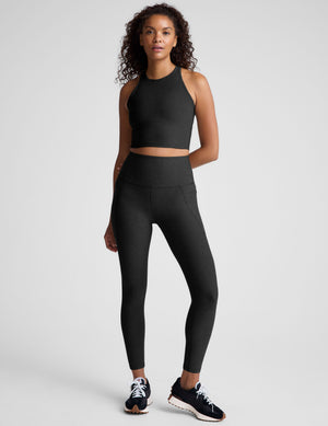 black crop tank