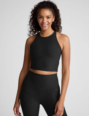 black crop tank