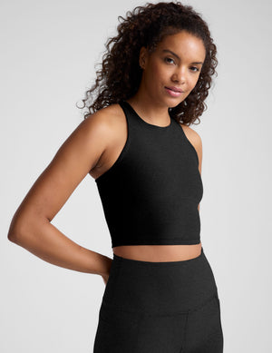 black crop tank