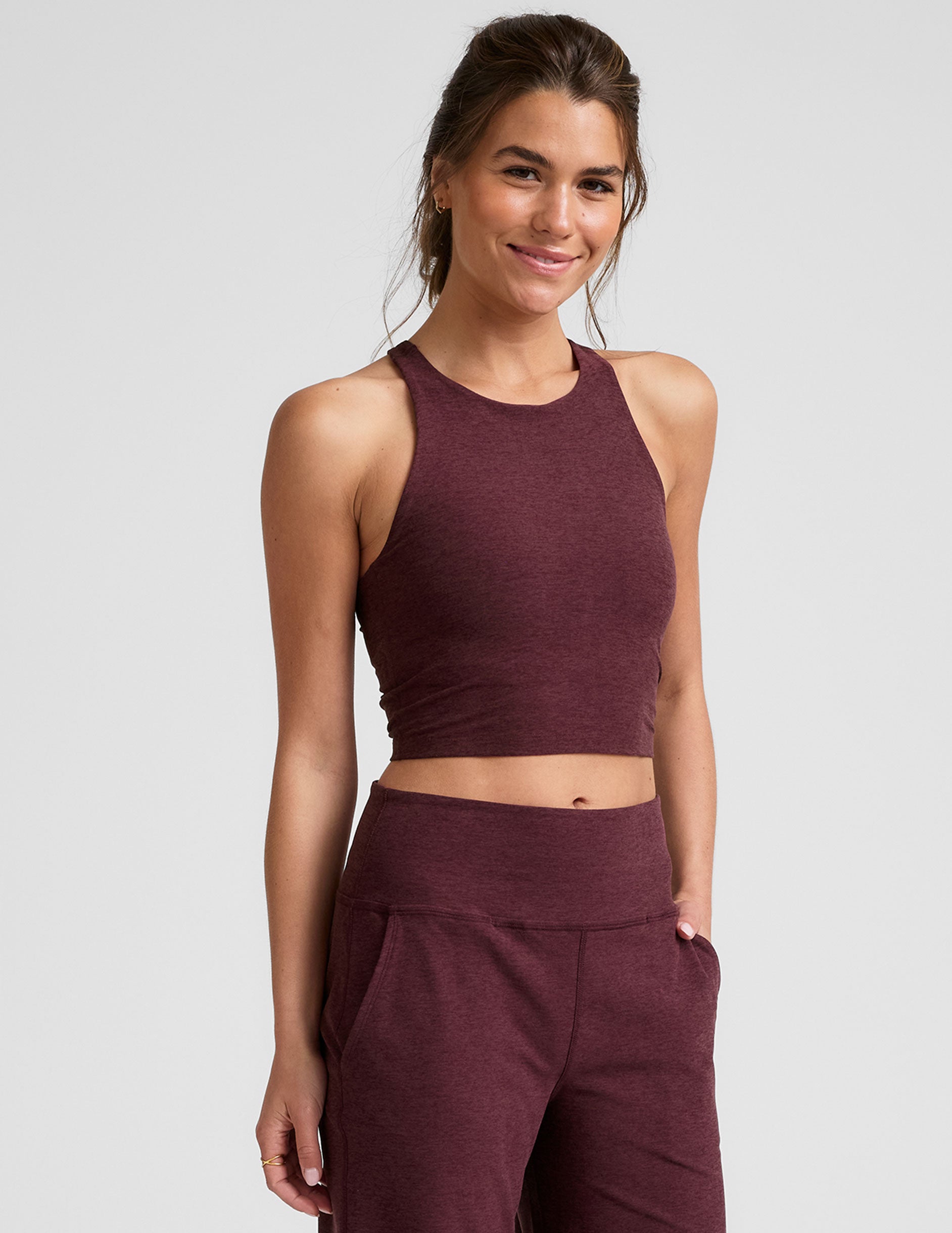 (取寄) ビヨンドヨガ レディース スペースダイ リフォーカス クロップド タンク Beyond Yoga women Spacedye Refocus Cropped Tank Darkest Night Spacedye Refocus Cropped Tank | Beyond Yoga