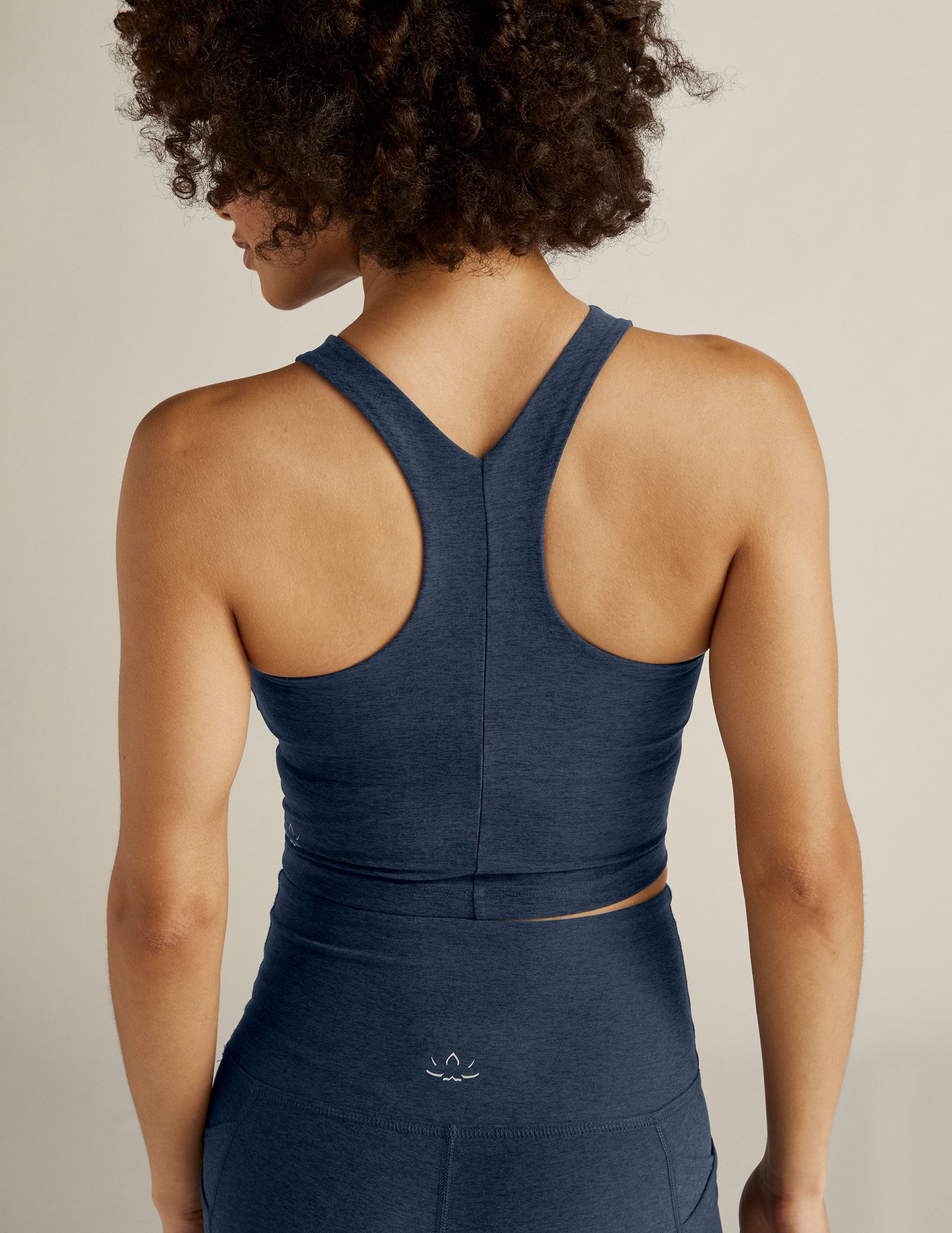 Cotton On Body Workout Yoga Crop Navy - Onceit
