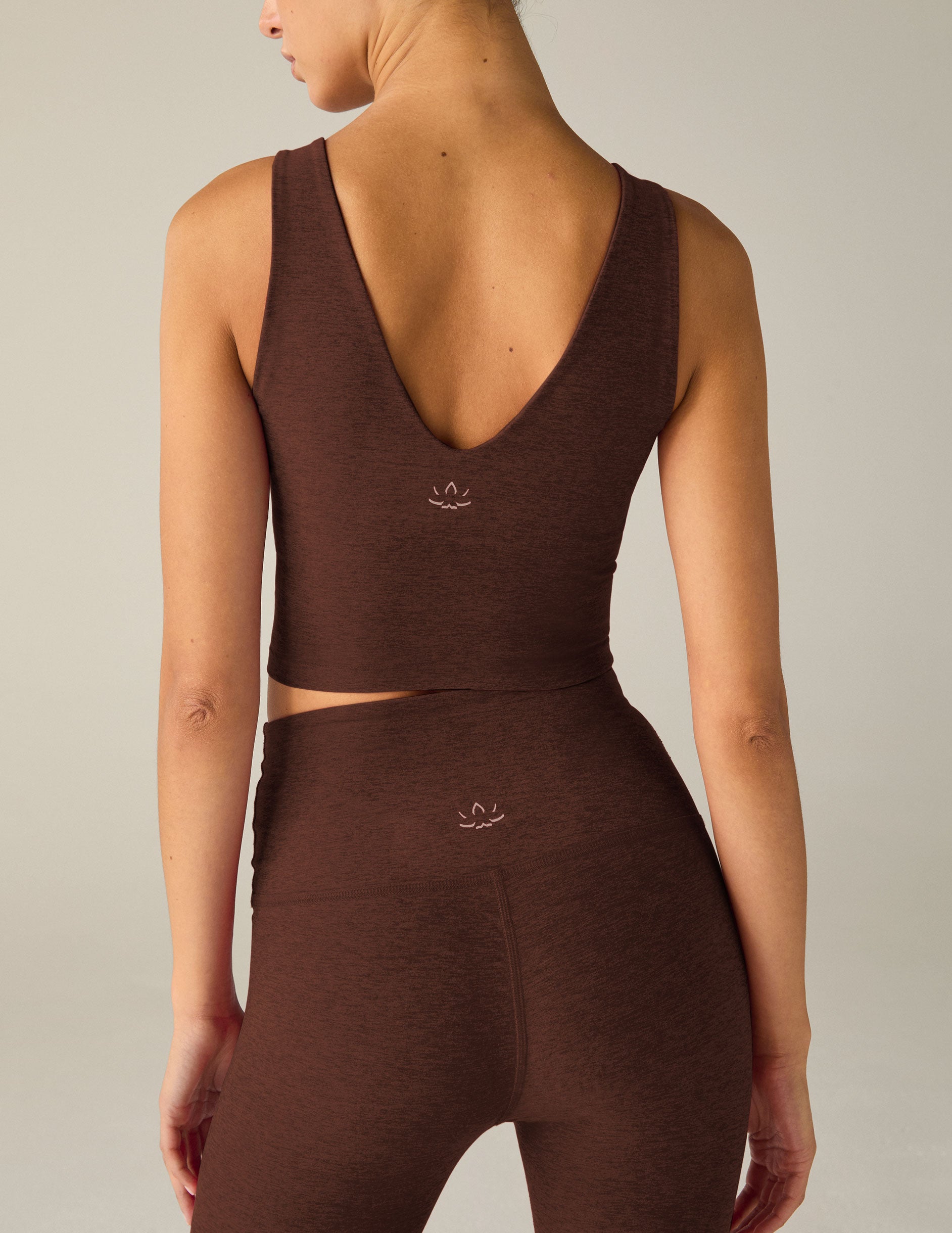 brown cropped tank