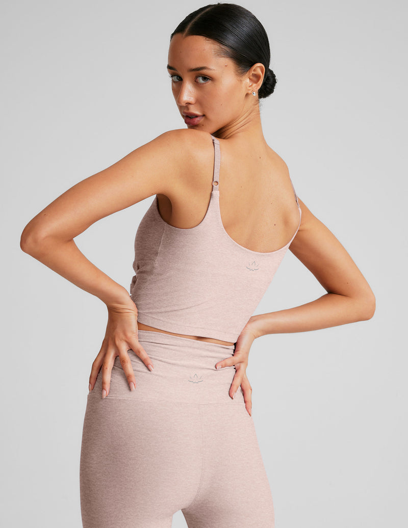 Spacedye™ Raise The Barre Shirred Cropped Tank