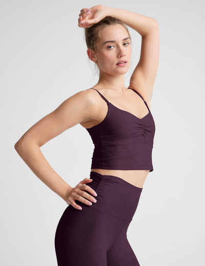 Spacedye™ Raise The Barre Shirred Cropped Tank