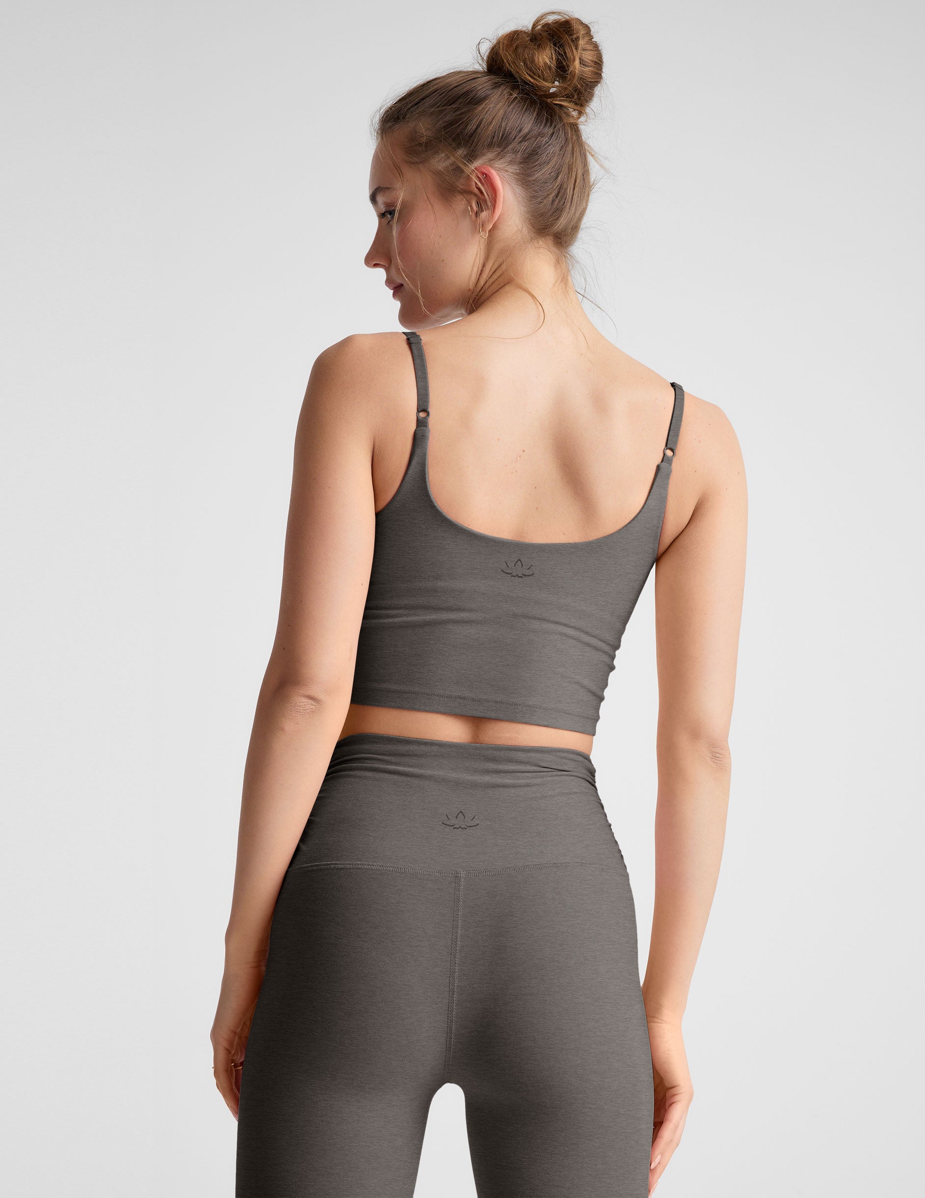 Spacedye Raise The Barre Shirred Cropped Tank