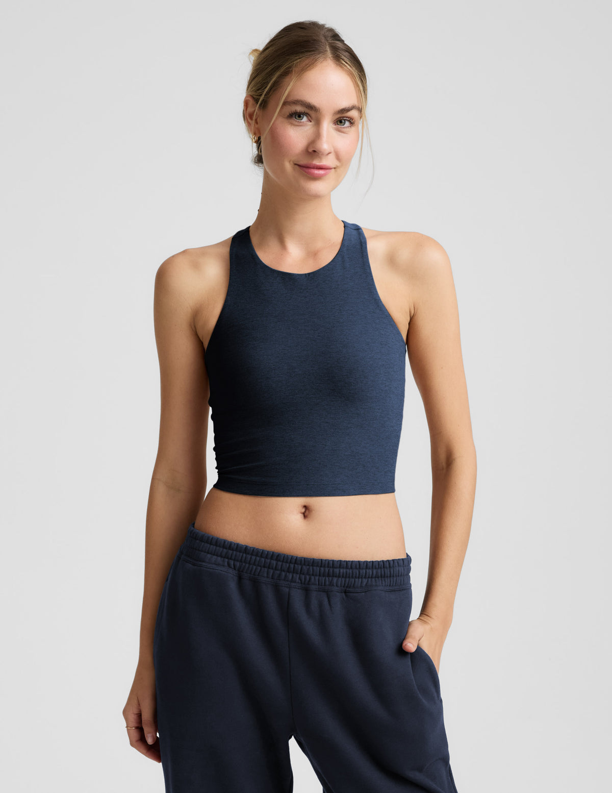 Spacedye High Neck Cropped Tank | Beyond Yoga