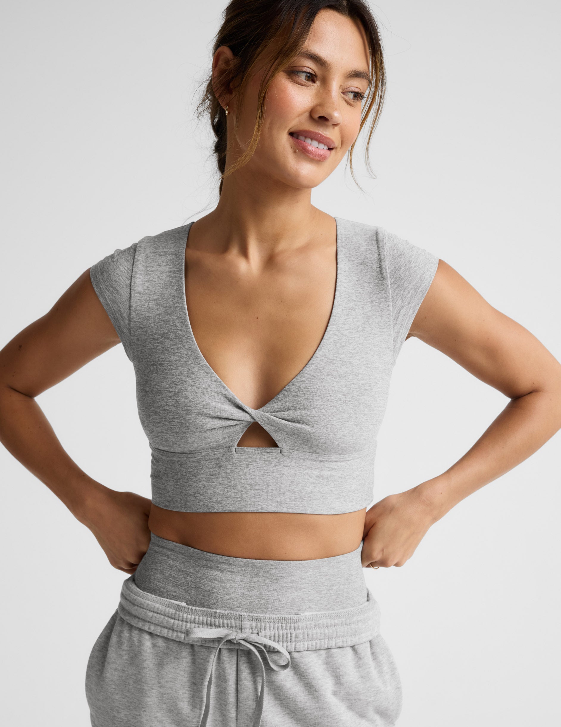 Spacedye Get It Twisted Cropped Tee | Beyond Yoga
