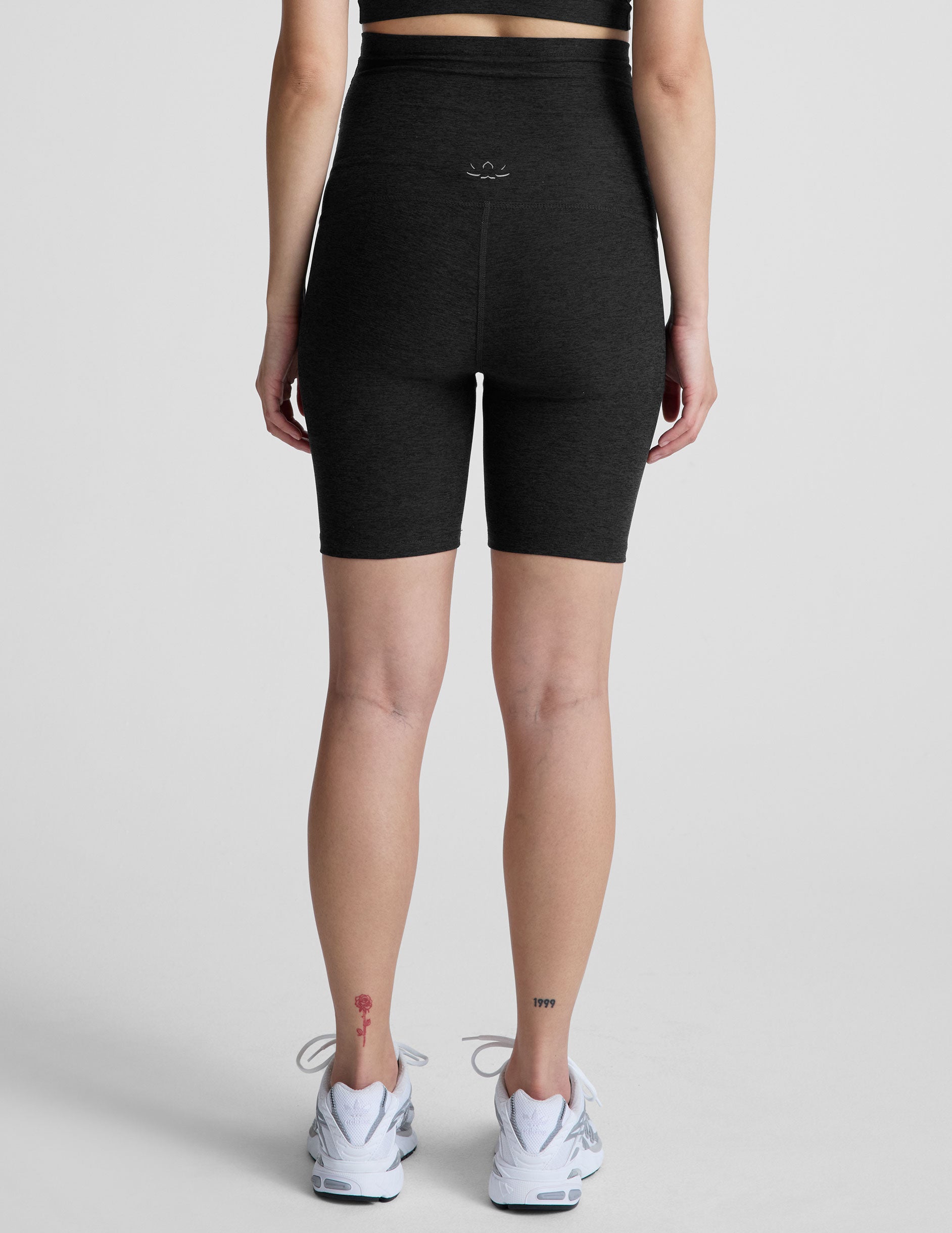 black maternity biker short