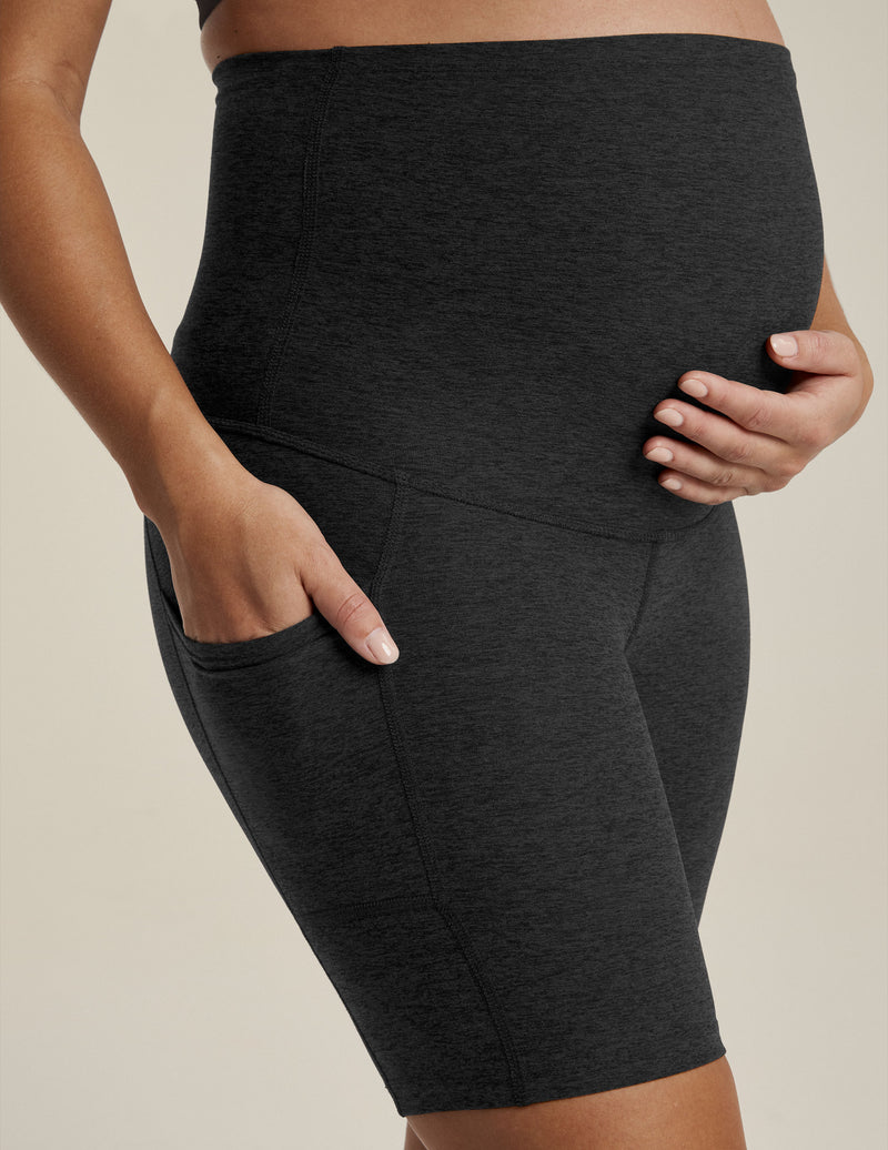 Spacedye™ Pockets Forever Maternity Biker Short