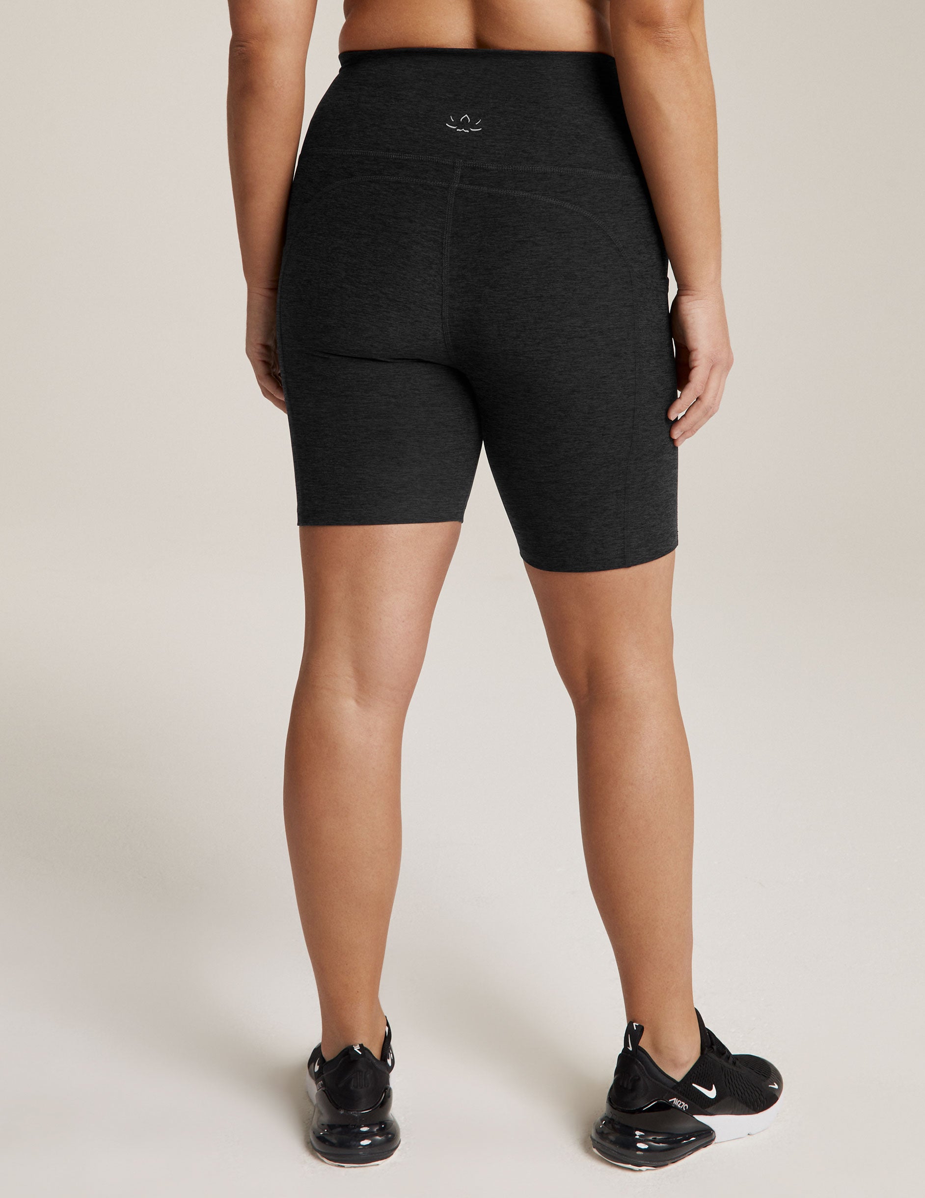black shorts with pocket detail