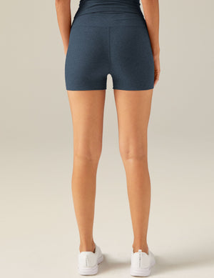 Rear view of the high-waisted Spacedye All For Run 3