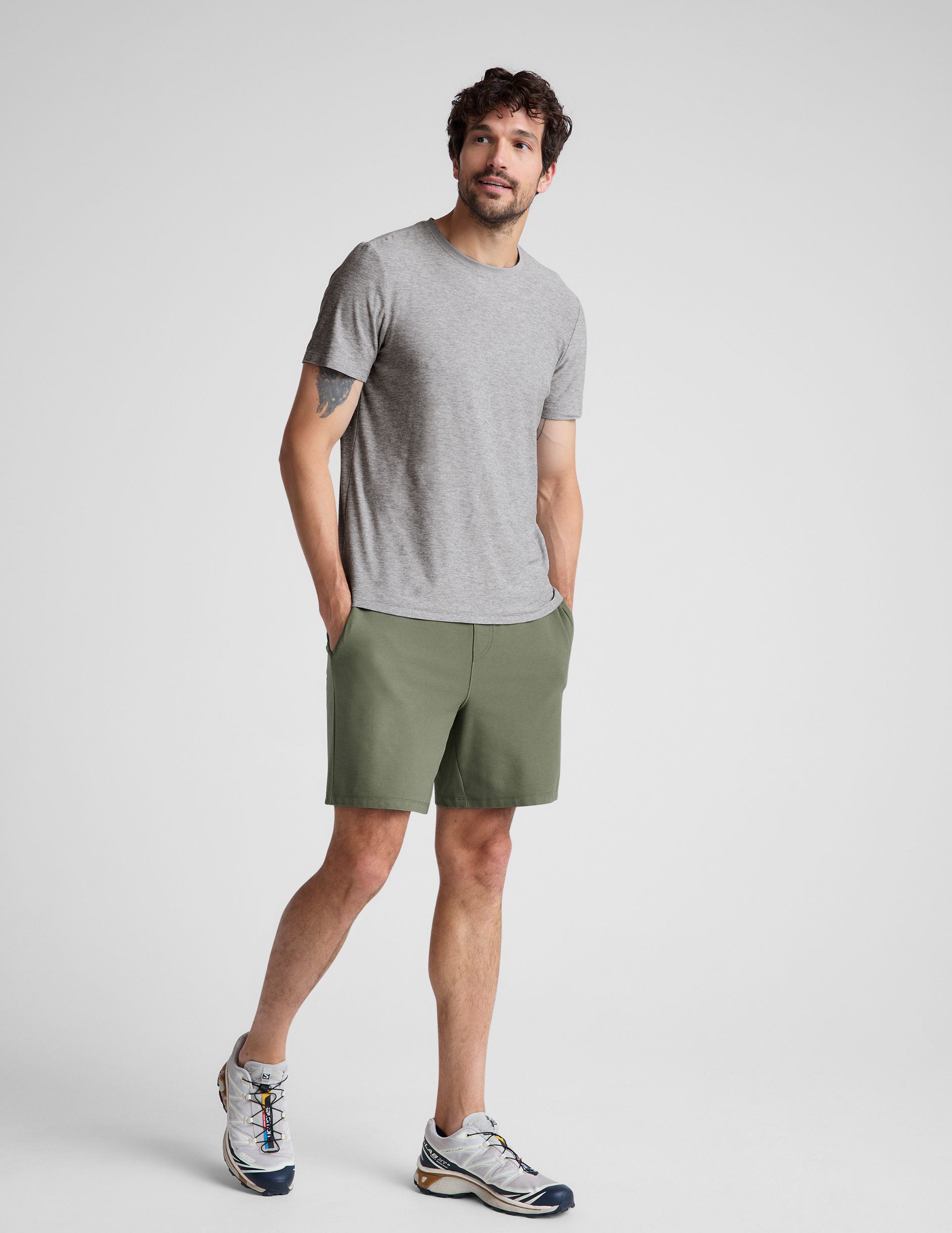 green men's 7" shorts. 