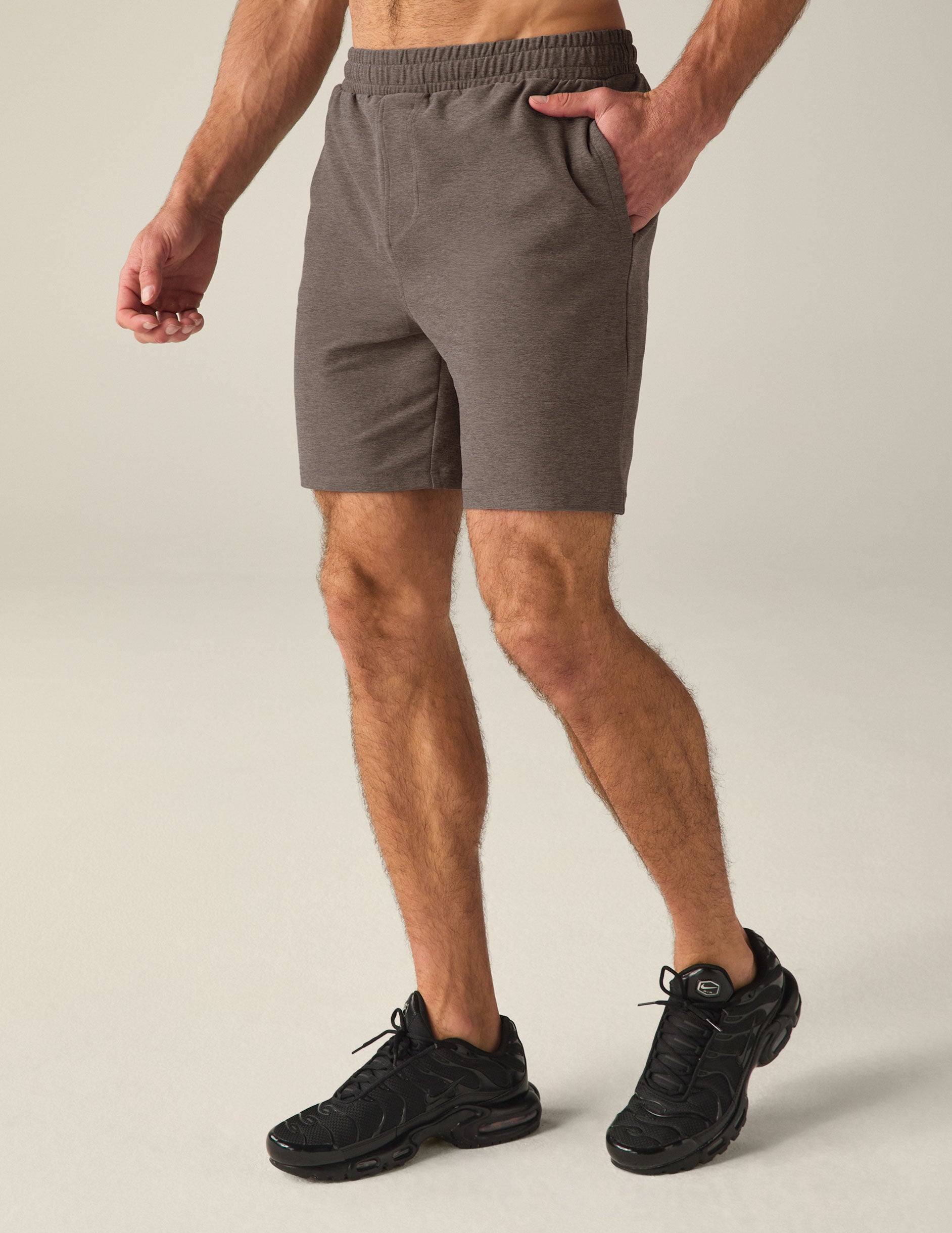 brown men's shorts. 