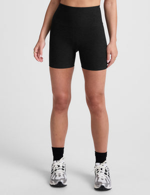 black high-waisted 5