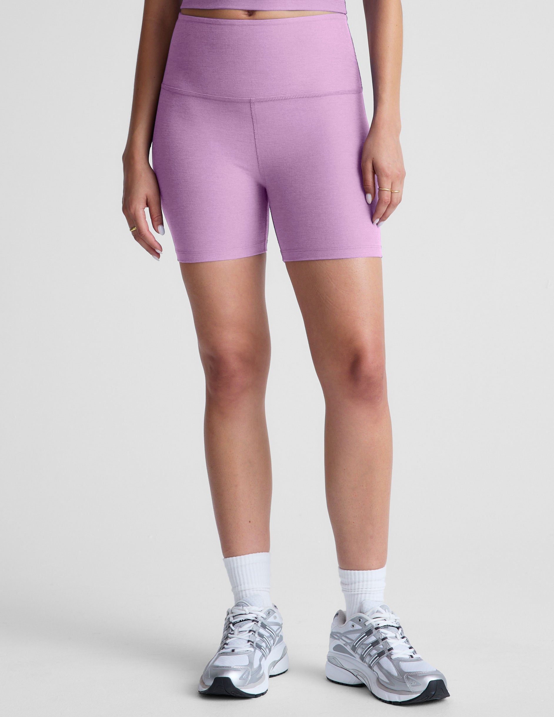 pink biker shorts