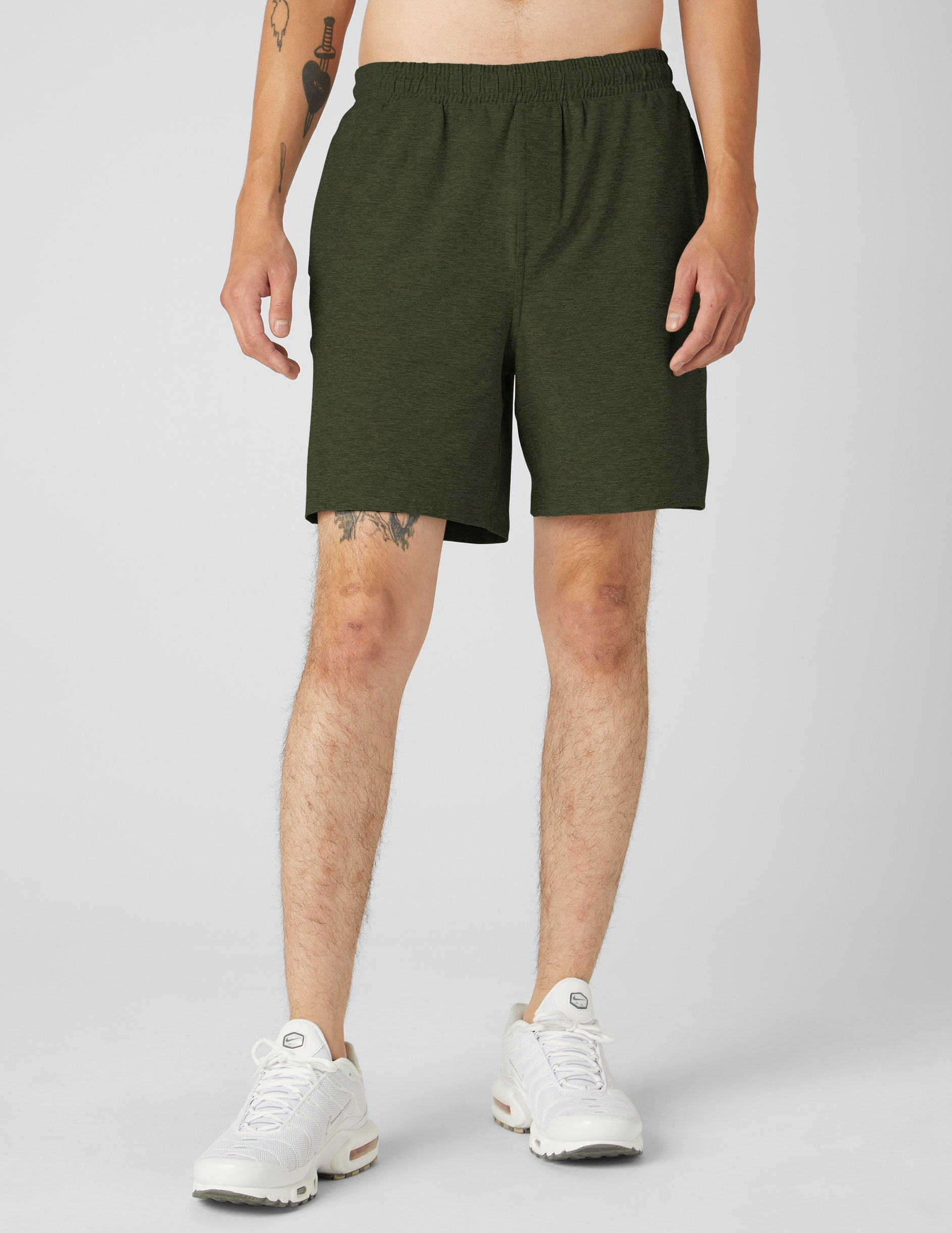 green mens shorts