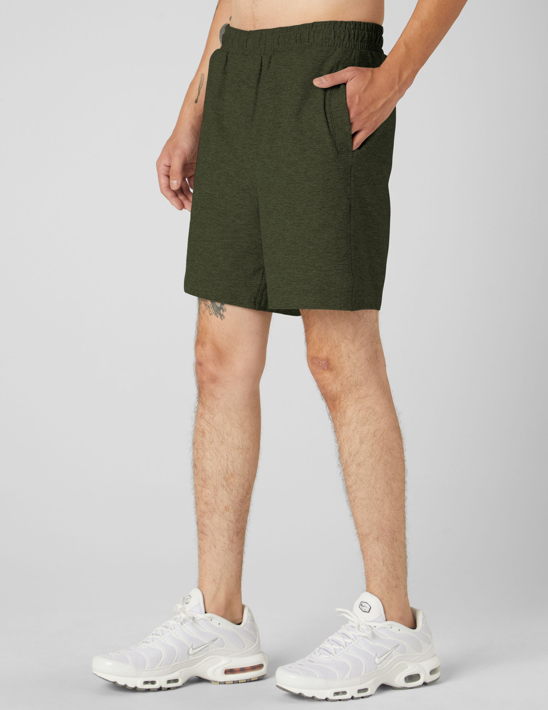 green mens shorts