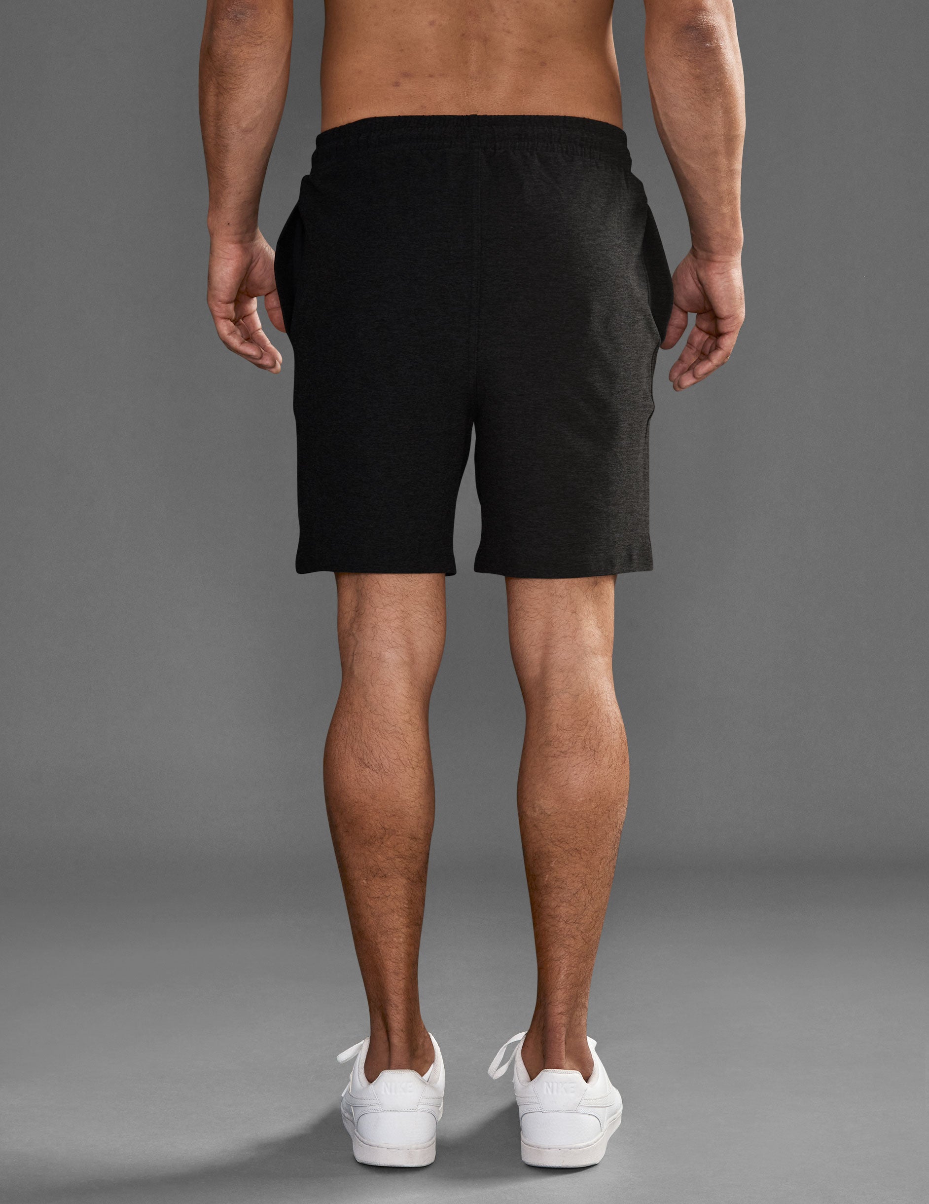 black mens shorts
