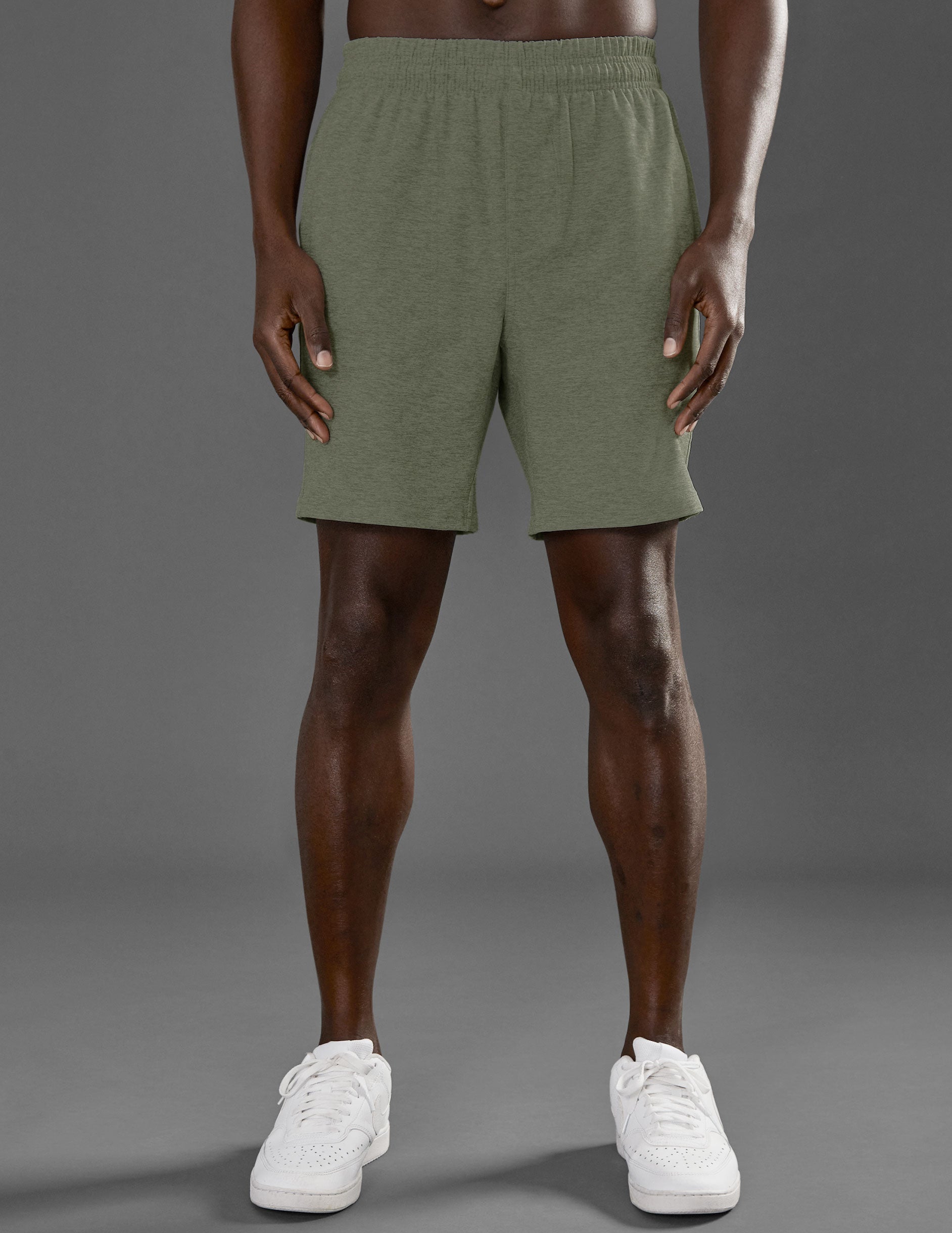 green mens shorts with pockets