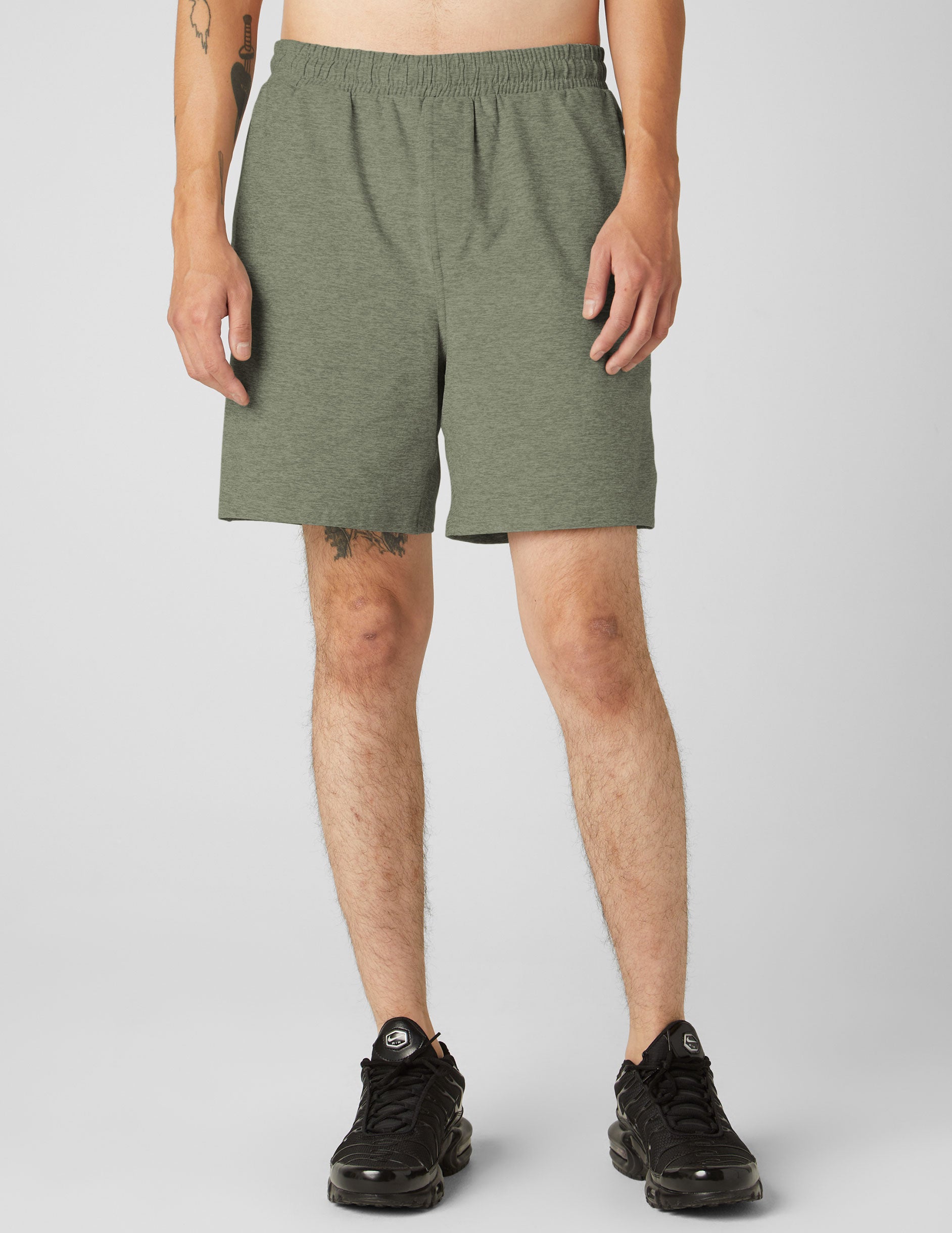 green mens shorts with pockets