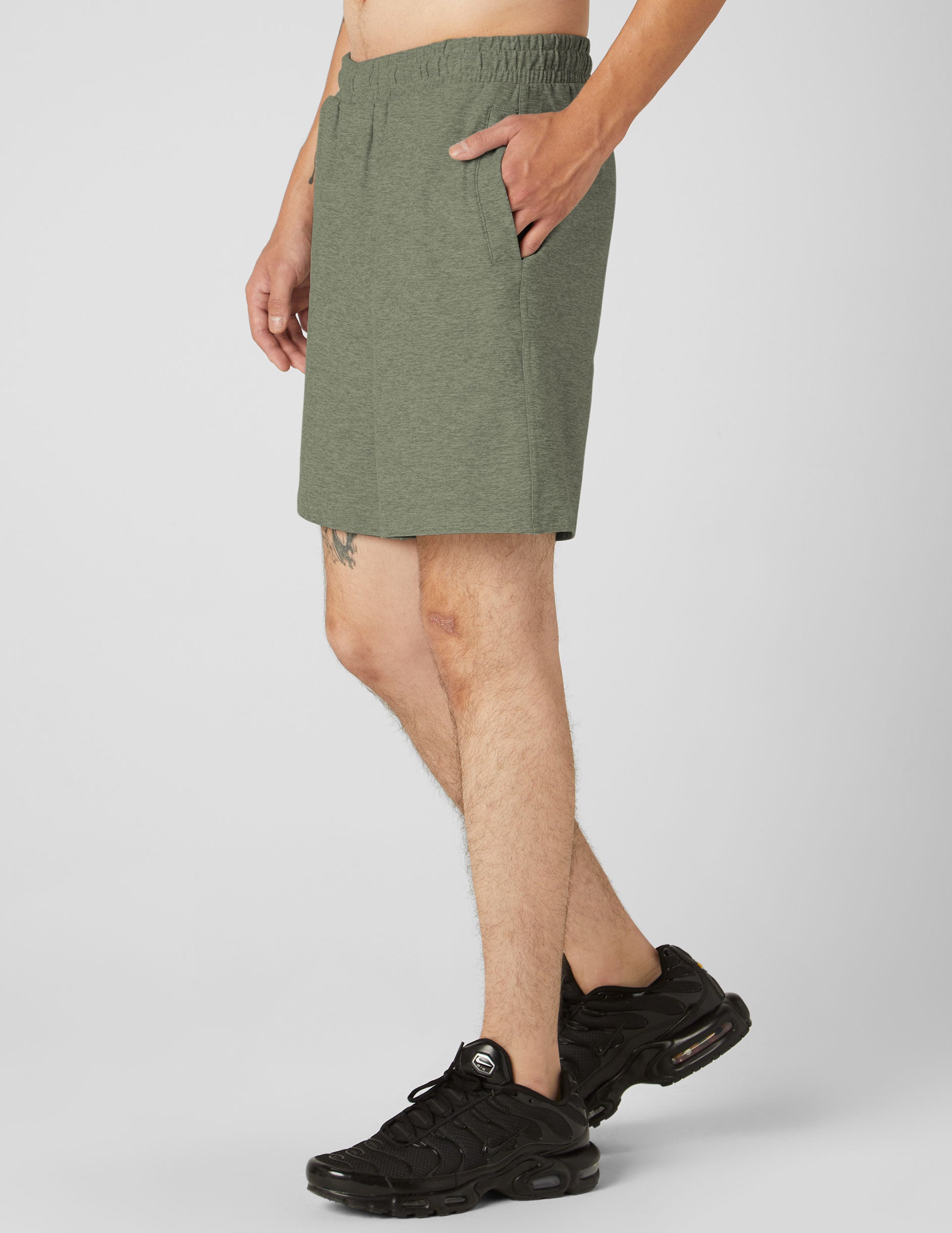 green mens shorts with pockets