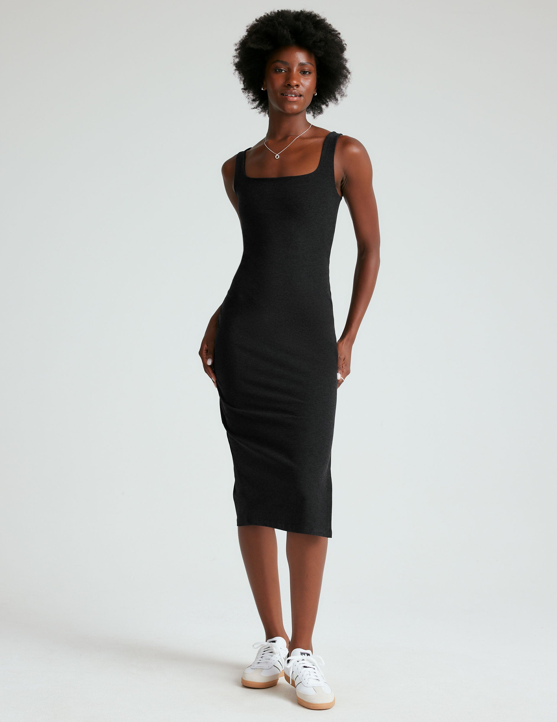 knee length dresses for ladies Nadina Midi Dress - Soft Blue