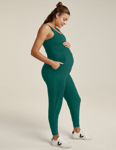 green maternity jumpsuit 