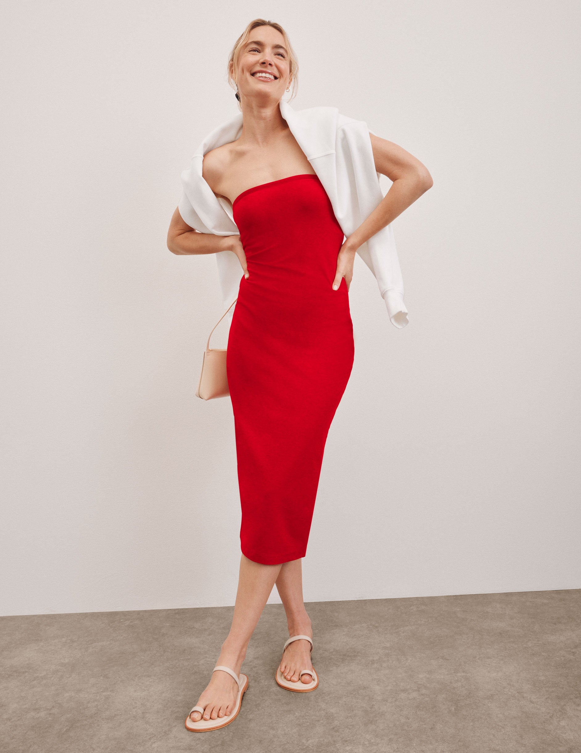 Beyond Yoga Spacedye Strapless Dress | Candy Apple Red Heather / S Beyond Yoga Spacedye Strapless Dress | Candy Apple Red Heather / S