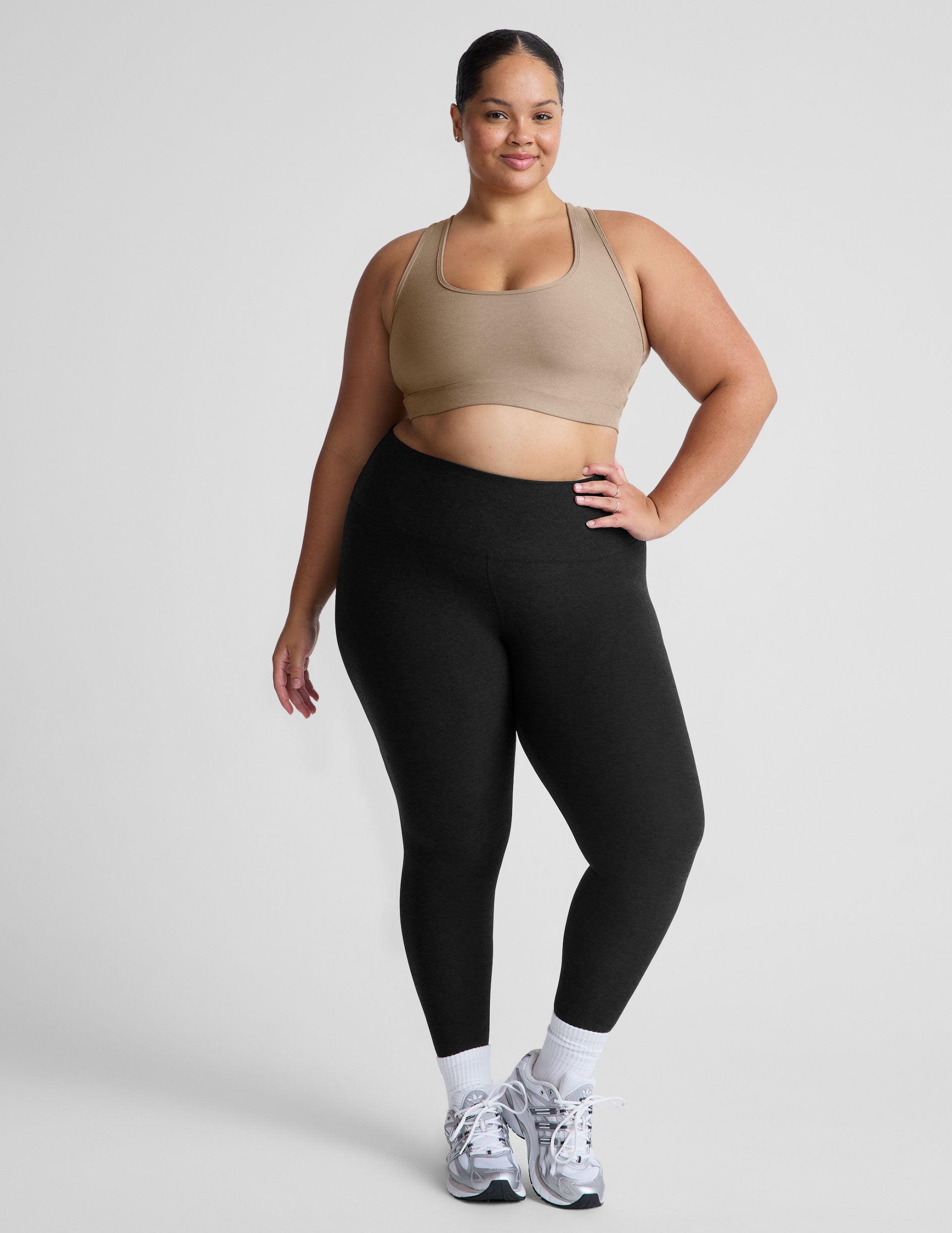 brown plus size sports bra.