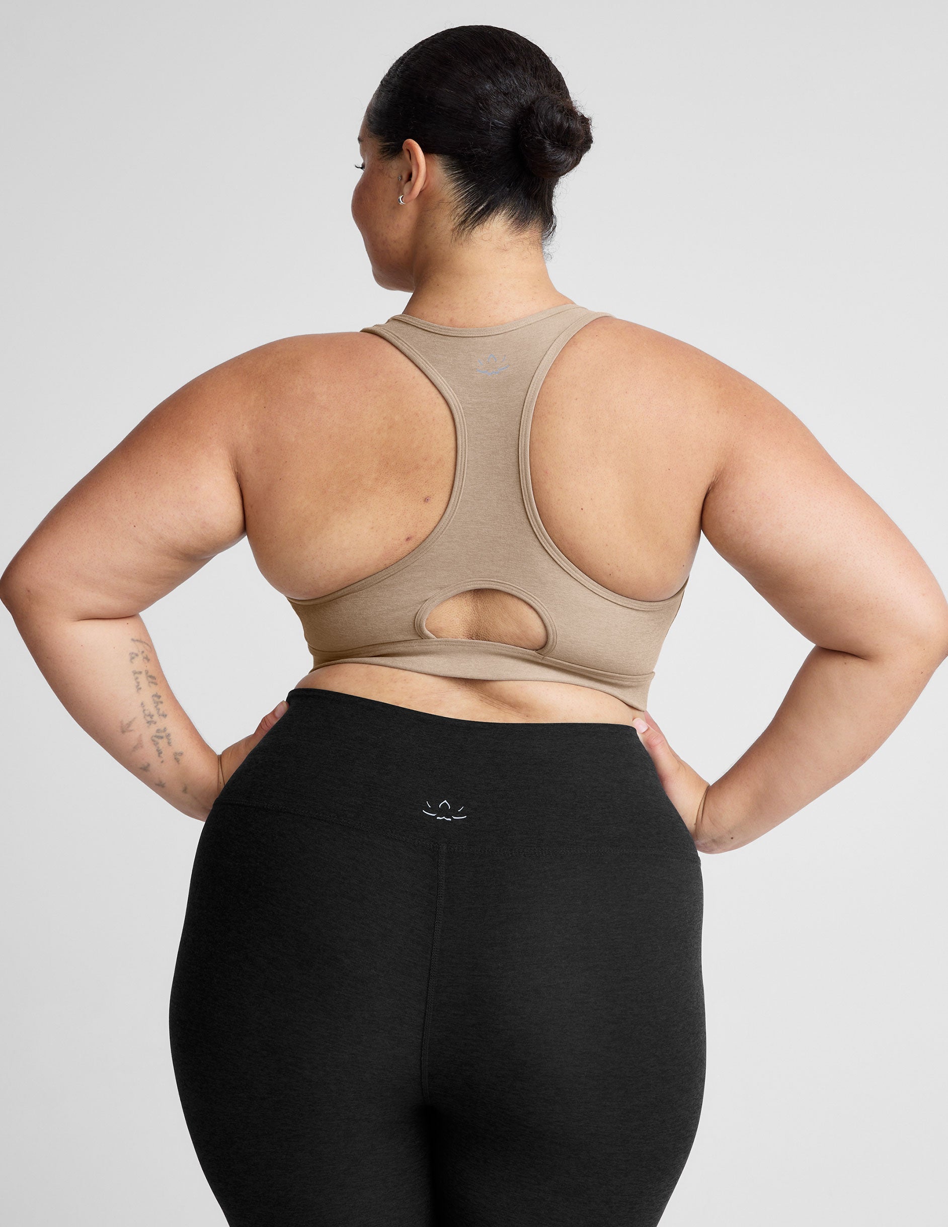 brown plus size sports bra.