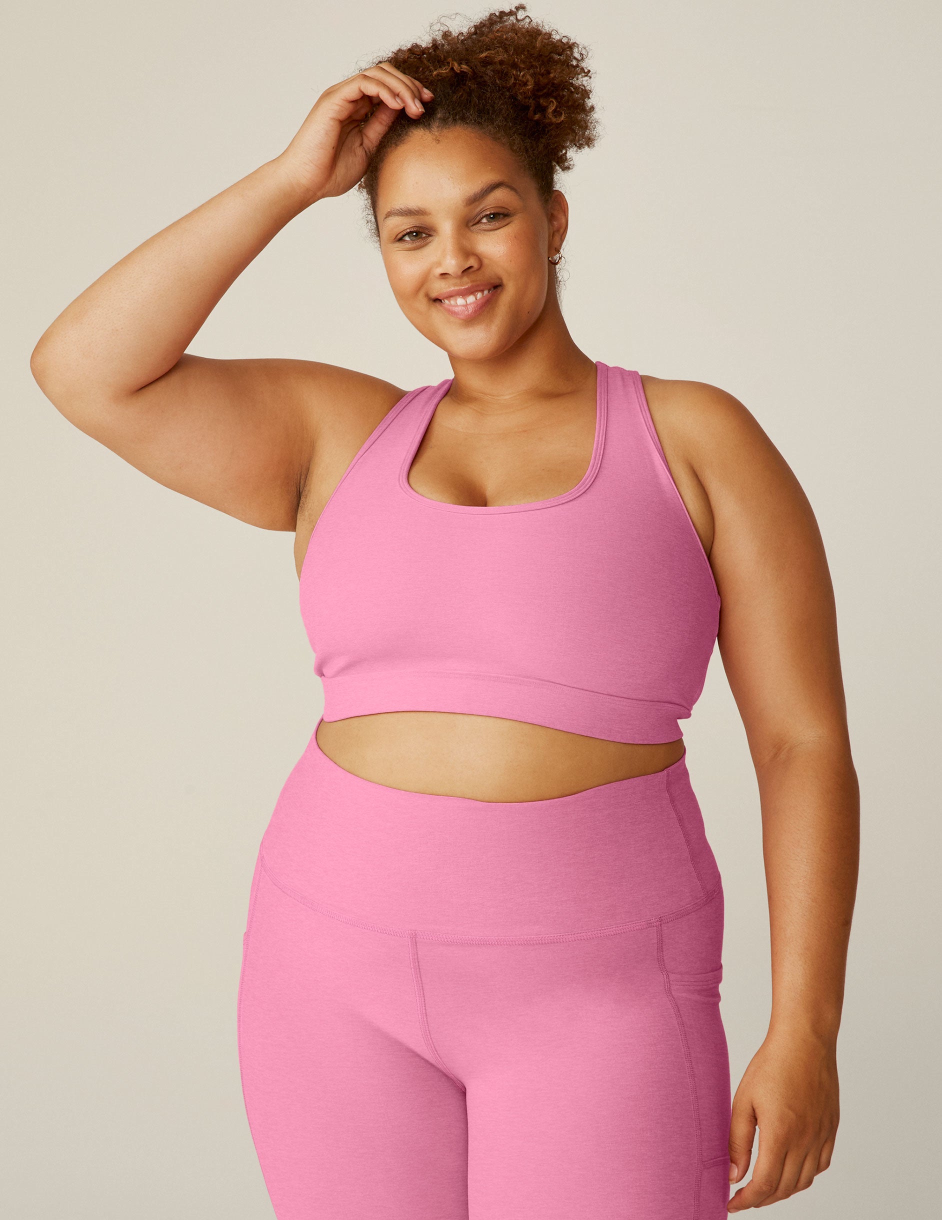  Beyond Yoga Olympus Compression One More Stripe Floral Bra,  Impressionist Floral Blush, Large : Clothing, Shoes & Jewelry
