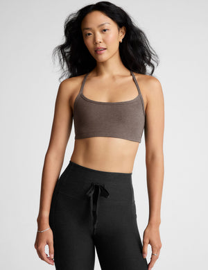 brown slim racerback bra. 