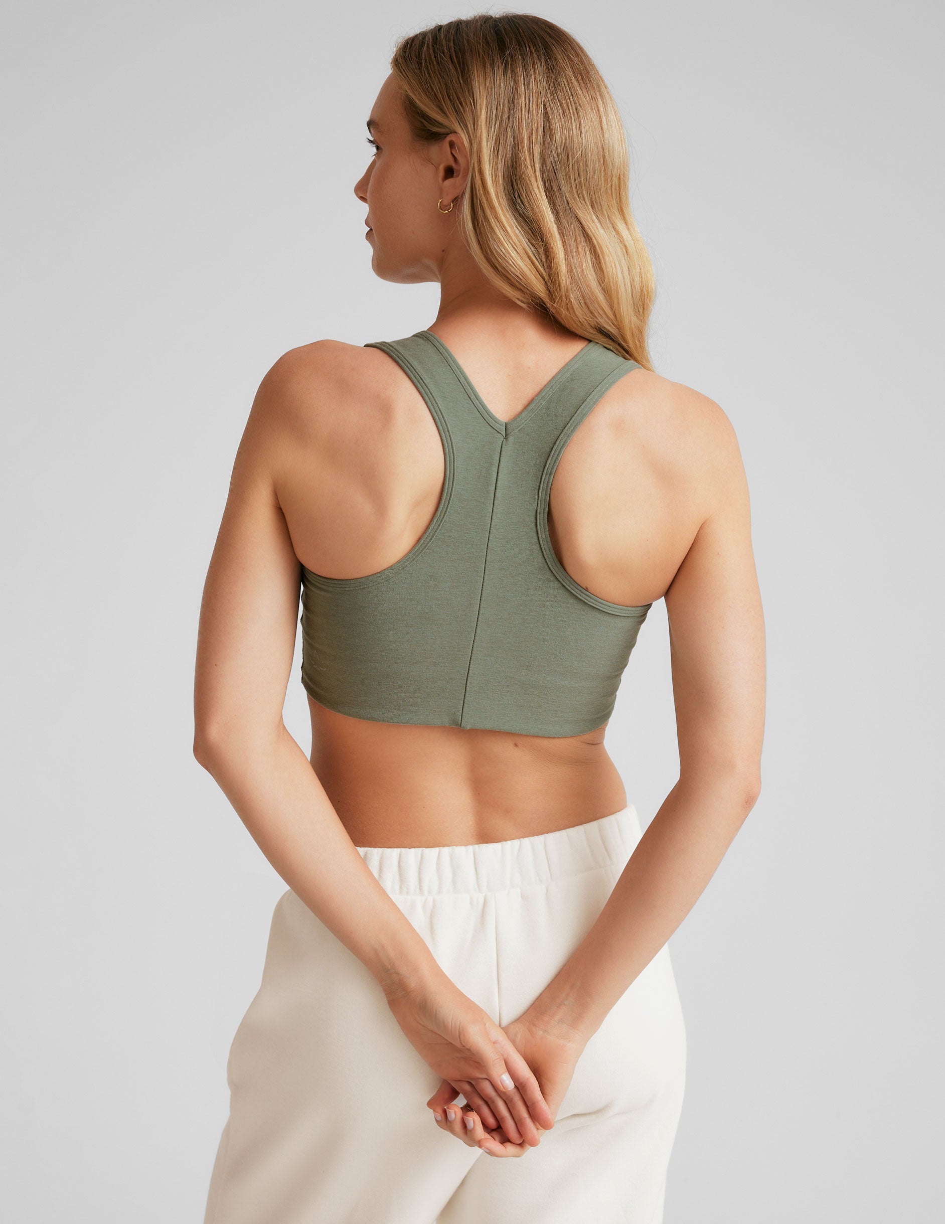 green sports bra