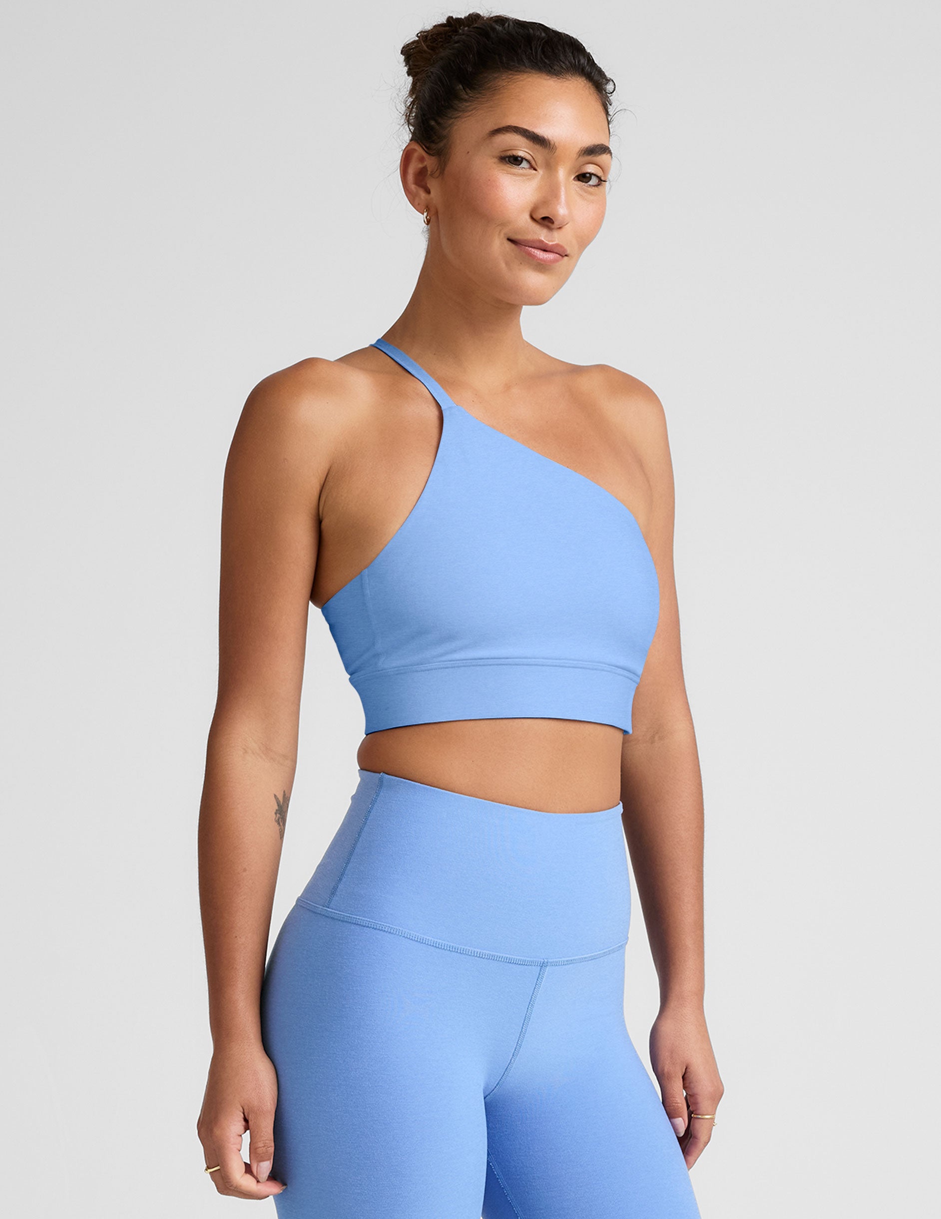 Spacedye One Shoulder Long Line Bra