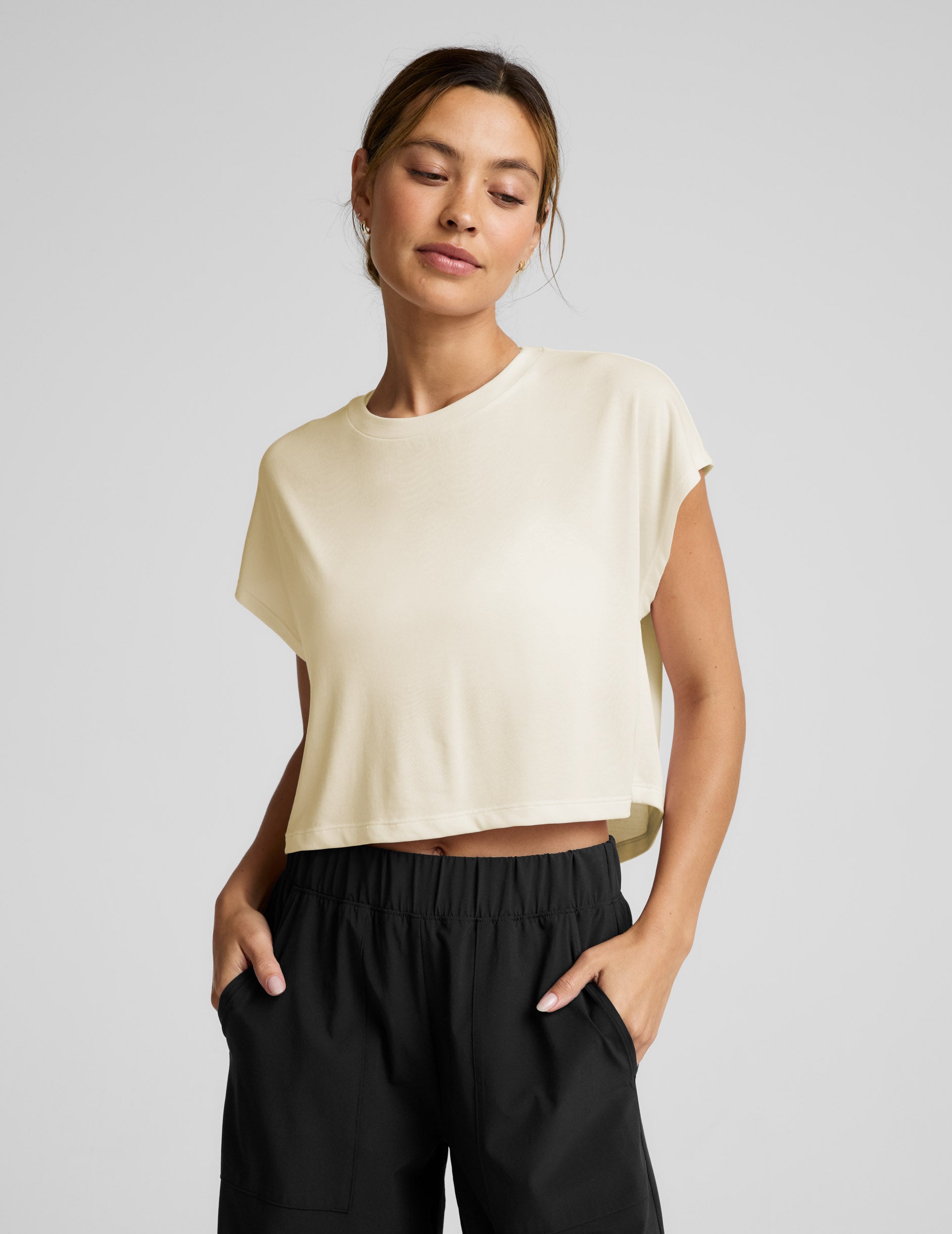 Studio Luxe Cropped Tee | Beyond Yoga