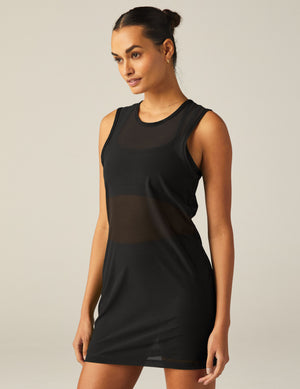 black mesh dress