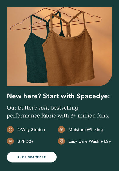 green slim racerback cropped tank and brown slim racerback cropped tank. 