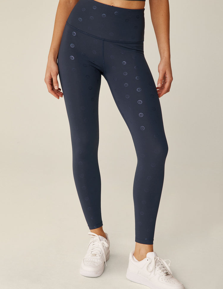 Modal Leggings mit Allover Print navy