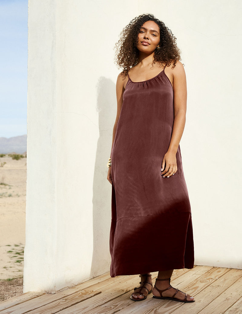 Sunkissed Cupro Maxi Dress