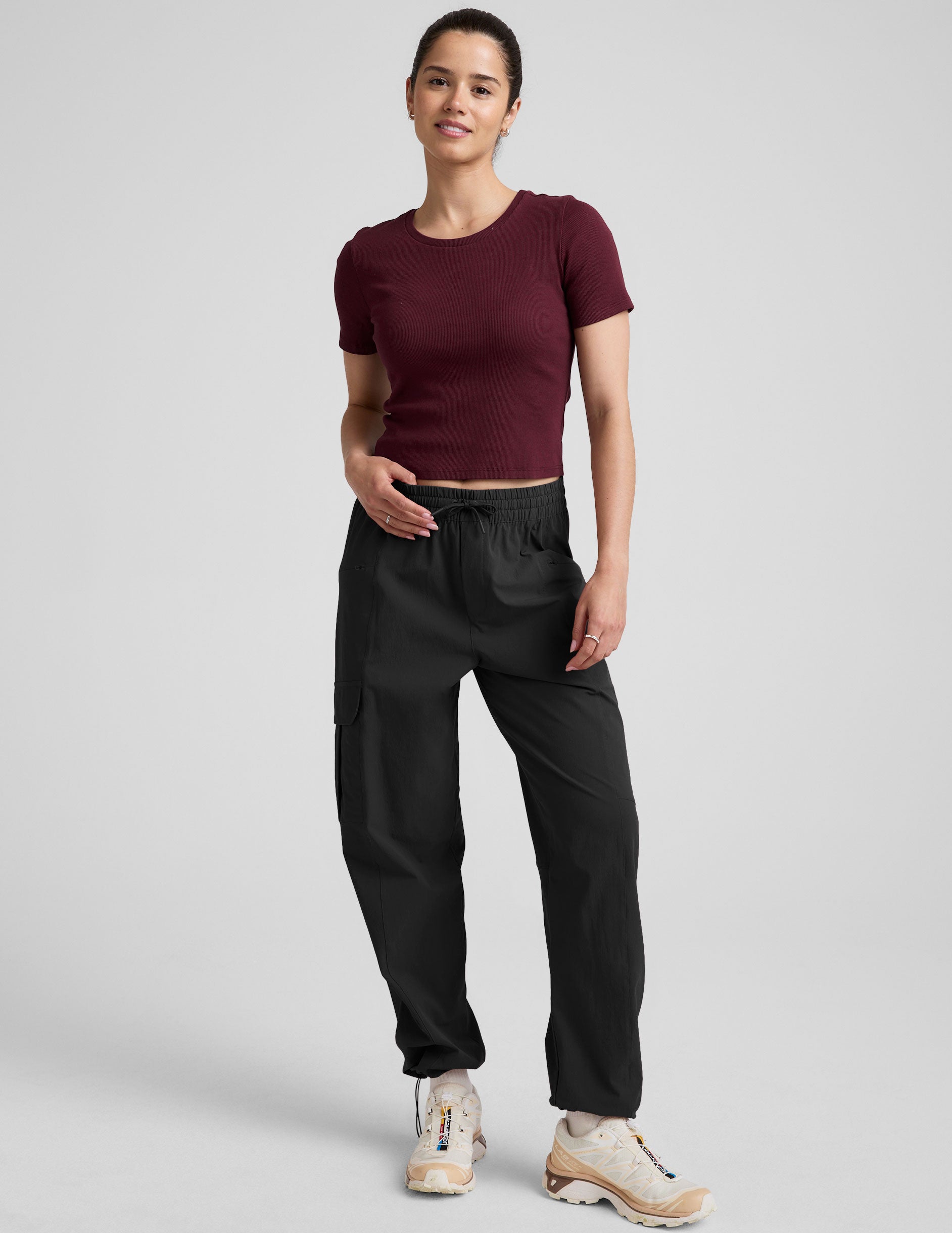 トップス BBBY Rib Baby Tee | Beyond Yoga