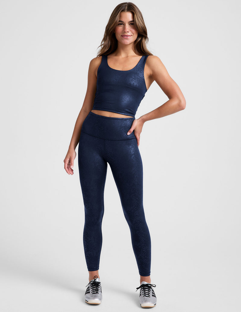 PowerShine Viper Print Cropped Tank