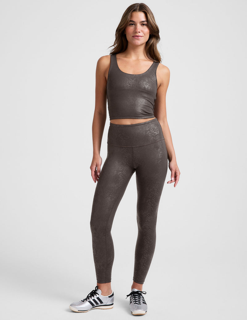 PowerShine Viper Print Cropped Tank