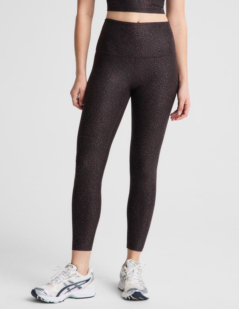 Cocoa Plum Leopard SoftMark High Waisted Midi Legging