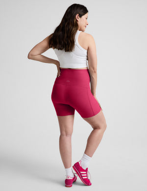 Rear view of woman wearing Pink Spacedye™ Keep Pace 5