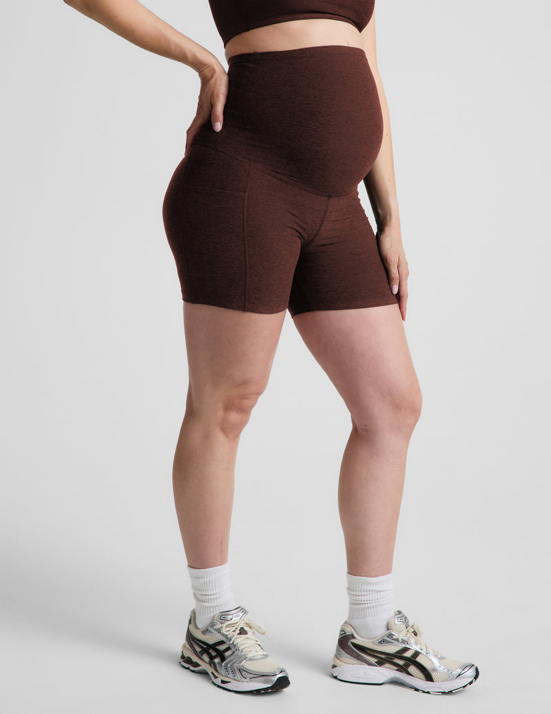Spacedye™ Keep Pace 5" Maternity Pocket Biker Short
