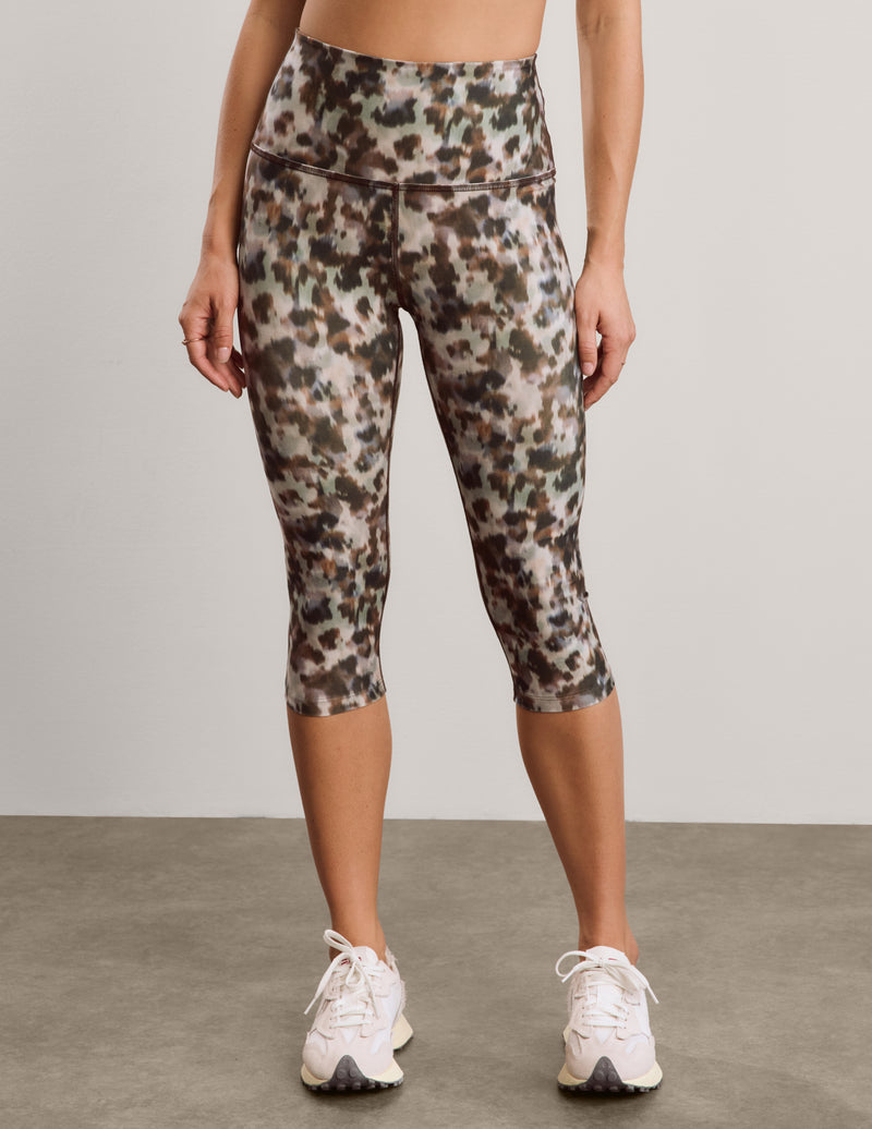 Dappled Roan SoftMark Walk And Talk High Waisted Capri Legging