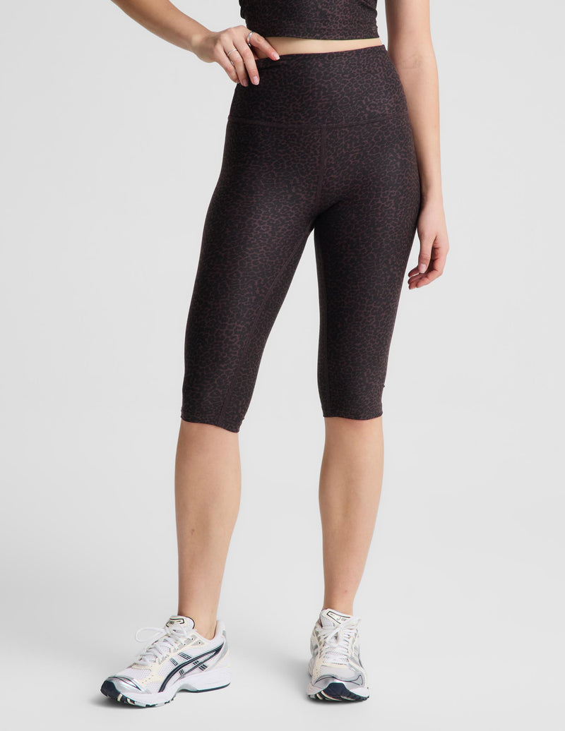 Cocoa Plum Leopard SoftMark High Waisted Pedal Pusher Legging
